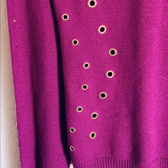 NWT Versace Jeans Purple/Magenta/Gold Cardigan - Picture 8 of 11